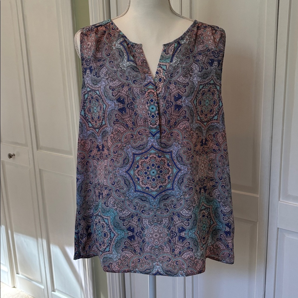 Zac & Rachel Paisley Sleeveless Blouse